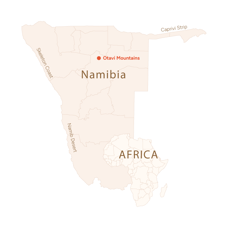 Hunting Namibia Map Hunting Namibia Map